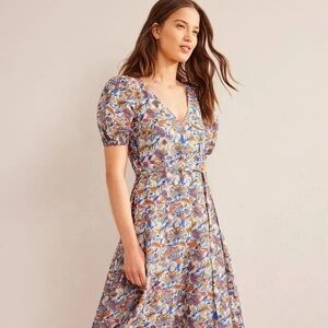Boden Multicolor Paisley Midi Dress